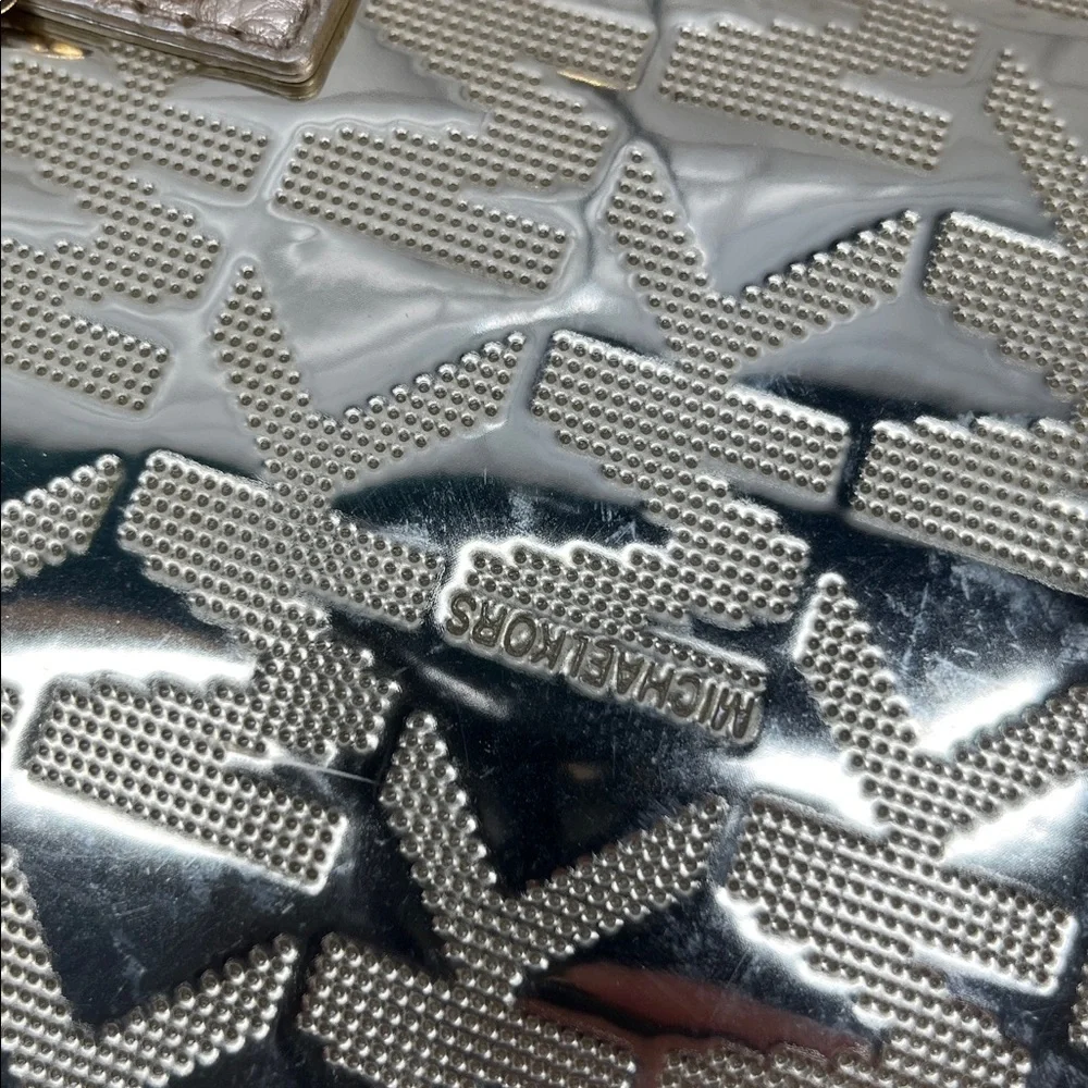 9865 Michael Kors Metallic Gold Patent Tote with Chain Handles 257499865 - Picture 10 of 14